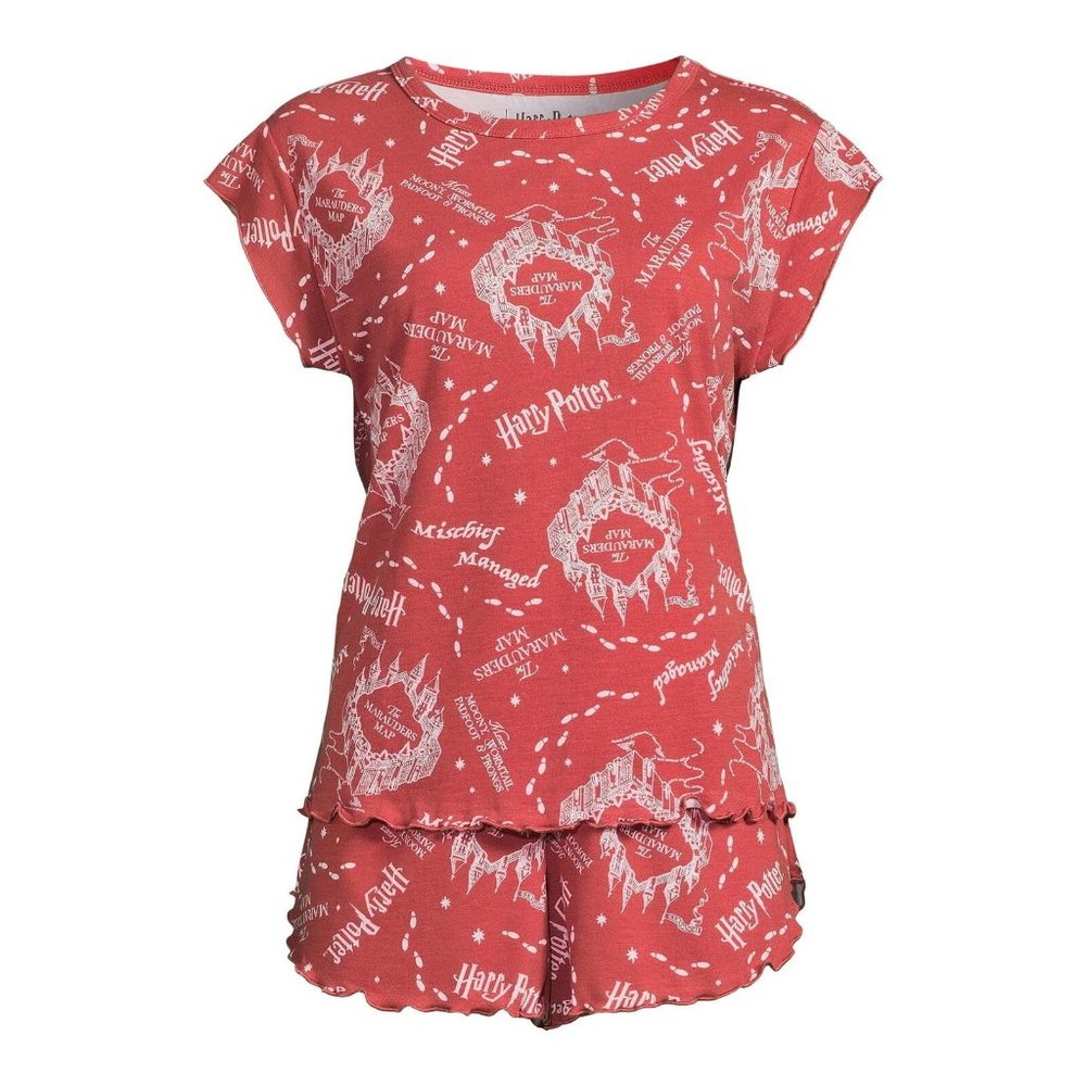 Warner Bros. Women's  Harry Potter Top Shorts & Sock Pajama Set 3-Piece Small